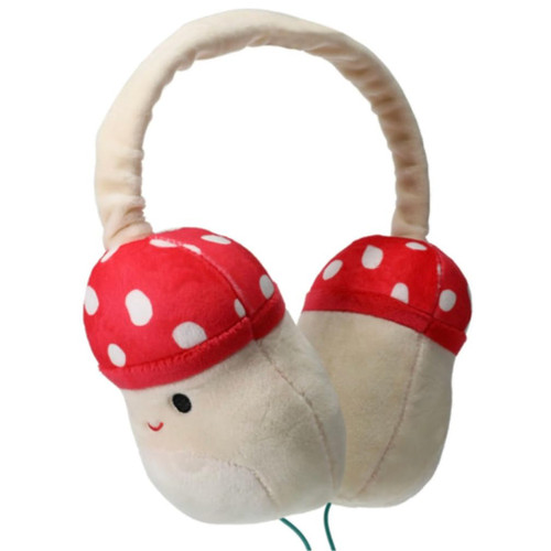 Squishmallow Plush Headphones Aux-in Wired (Malcolm Mushroom)