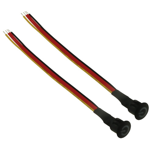 Touch Switch for DC 5V to 24V LED Light 2PCS Black Micro Touch Sensor Stepless Dimmer Switches with Cord for On/Off Stepless Desk Lamp Strip Led Brightness Controller Dimming Switch