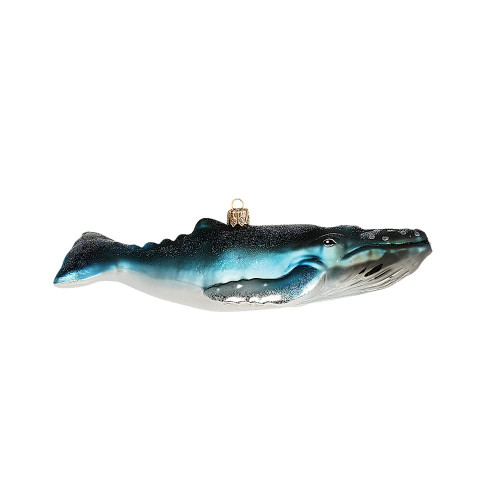 Humpback Whale Polish Mouth Blown Glass Christmas Ornament Tree Decoration