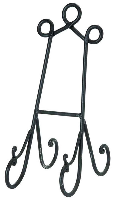 Deco 79 Metal Scroll Easel, 6" x 10" x 14", Black