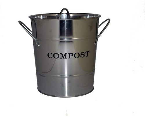 Exaco 2-in-1 Kitchen Countertop Compost Bin, 1 Gallon, Stainless Exaco 2-in-1 Kitchen Countertop Compost Bin, 1 Gallon, Stainless