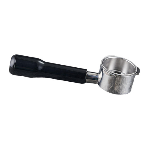 Gazechimp Stainless Steel Portafilter, Coffee Portafilter Filter Professional 51mm Wood Handle, Coffee Portafilter Filter Handle for Coffee Tool Replace, Black