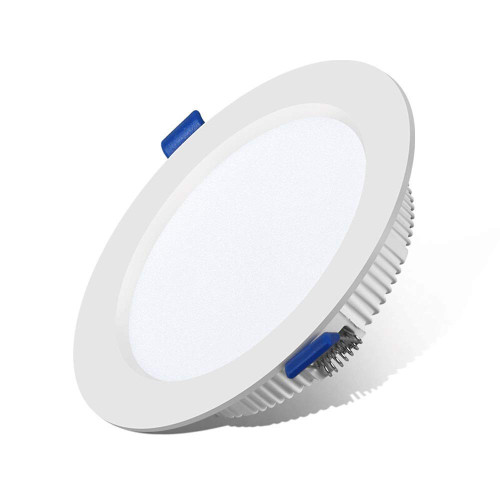 MYKAGS LED Embedded Integrated Ceiling Flat Lamps, White Aluminum Recessed Downlight, Round Panel Ceiling Lights, Anti-Glare for Commercial Home Illumination Fashion (Color : 3000K Warm Light_5W)
