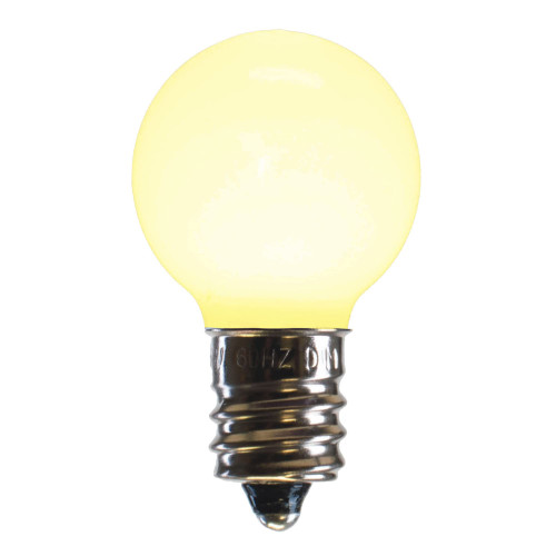 Vickerman G30 Warm White Ceramic LED Nickel Base Bulb E12 .96Watts 120Volt Dimmable, 25 Bulbs per Pack