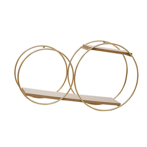 Zerodeko 1pc Storage Rack Decoration Pendant Wood Wall Shelf Vintage Wall Shelf Metal Wall Shelf Floating Wall Storage Shelves Floating Wall Rack Wall Mount Storage Rack Iron Art Rack Metal