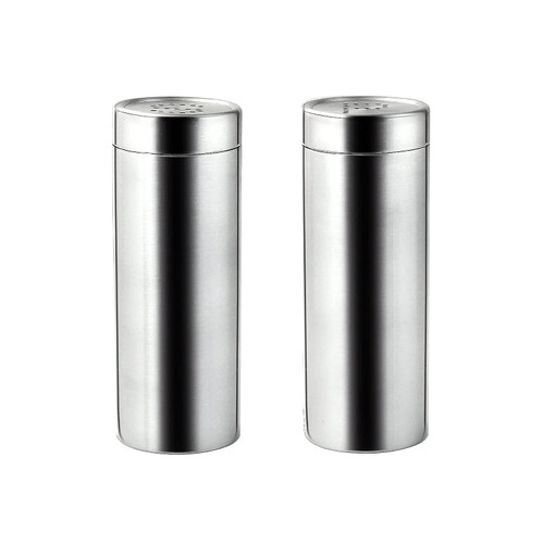 Cuisinox Stainless Steel Salt and Pepper Shakers, Satin Finish 4" x 1.5"