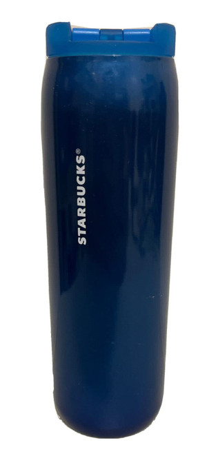 Starbucks 2023 Spring Metallic Blue Stainless Steel Vacuum Insulated Tumbler 16 oz