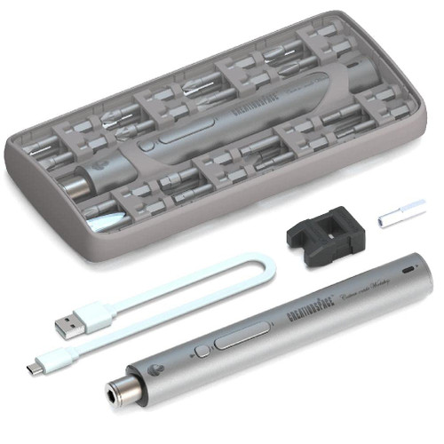 3.7 Cordless Screwdriver Electric Screwdriver Set USB Fast Charging Repair Power Tools With LED Light 2000mah CS1901A Screwdriver With Led Light