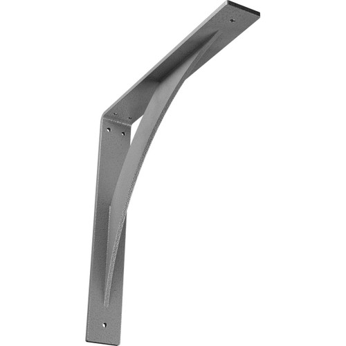 Ekena Millwork BKTMLE Steel Bracket Legacy, 2"W x 14"D x 14"H, Hammered Gray