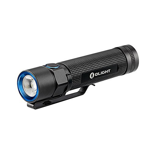 OLIGHT EDC Best LED Flashlight S2 Cree XM-L2 950 Lumens EDC LED Torch with Variable-Output Side-Switch for Outdoor Spring Outing Camping Hiking, Black