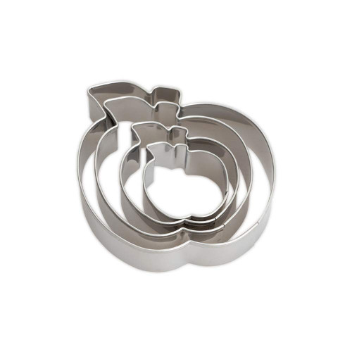 4 Pieces Stainless Steel Cookie Cutters Biscuit Apple cookie cutter 1.57''/2.24''/2.95''/3.74'' Easter day cookie cutter