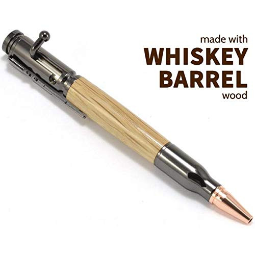 Jack Daniels Whiskey Barrel Wood Bolt Action Ballpoint Pen