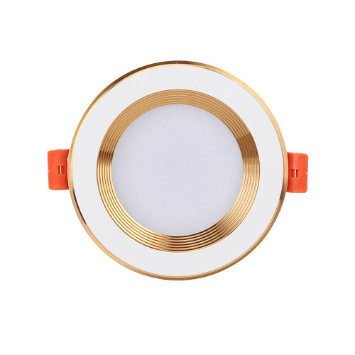 OEIEFE Ultra-Thin 4.3 Inch Round Recessed WIFI Smart Ceiling Downlight, 7W Household Commercial LED Ceiling Lights With Dimmable Color Adjustment, Baffle Trim, Indoor Background Wall RGB Spotlights Ba