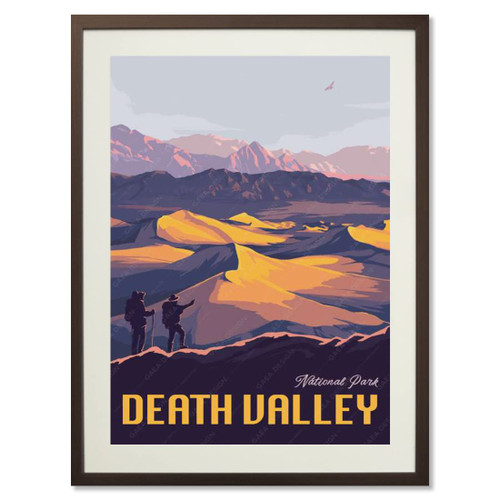 gaeaverse Death Valley National Park Posters Vintage Travel Poster American Landscape Decorative Paintings Retro Wall Stickers Art Print Home Decoration (18X24 inch)