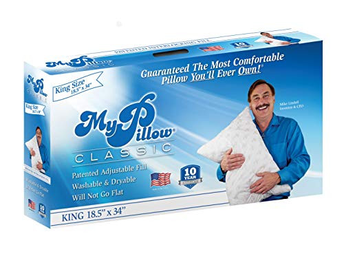 My Pillow Classic Series [King, Least Firm Fill] Now Available in 4 Loft Levels