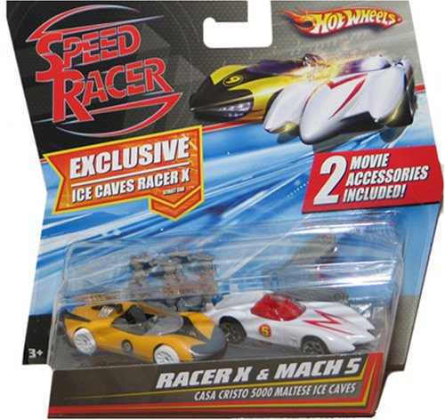 Hot Wheels Speed Racer Movie Moments - Speed Racer Racer X vs. Mach 5 Casa Cristo 5000 Maltese Ice Caves