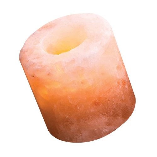 Cylinder Tea Light Holders Crystal Decor Tealight Crystal Salt Candle Holder lamp Salt Table Centerpiece Candle Holders: Natural Home Decor Crystal Candle Holder