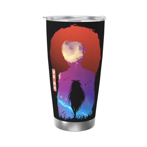 UKEWEI Anime Yuyu Hakusho Yusuke Urameshi 20oz Car Cup Stainless Steel Insulated Tumbler Straws Double Wall Vacuum Coffee Mug