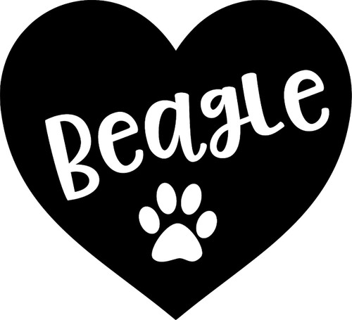 Car Sticker Love Beagle Heart Paw Print Dog Car Window Decal Sticker White 7 Inch Car Sticker Love Beagle Heart Paw Print Dog Car Window Decal Sticker White 7 Inch