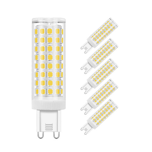 SumVibe G9 LED Bulb 7W, 70W 75W G9 Halogen Bulb Replacement, Daylight White 6000K, AC 100-240V, Not Dimmable G9 Bulb,6-Pack