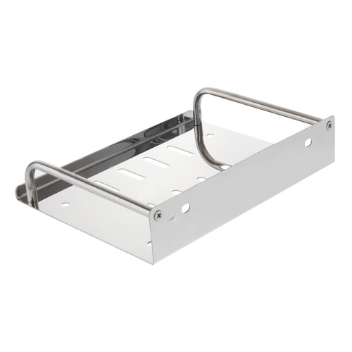 Cabilock Stainless Steel Shelving Pallets Stainless Steel Shelves Modern Style Soap Basket Wall- Mounted Storage Rack Storage Shower Shelf Single Shelf Wall Mount Tray Stainless Steel Shelf