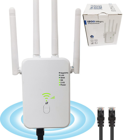 Maxkes WiFi Extender, WiFi Extender Signal Booster for Home,2023 New WiFi Booster Signal Amplifier 2.4G/5G Cover Up to 8500 Sq.ft & 35 Device 1200Mbps Internet Booster with Ethernet Port, Easy Set Up Maxkes WiFi Extender, WiFi Extender Signal Booster for Home,2023 New WiFi Booster Signal Amplifier 2.4G/5G Cover Up to 8500 Sq.ft & 35 Device 1200Mbps Internet Booster with Ethernet Port, Easy Set Up