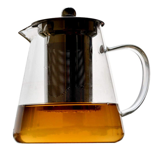Glass Teapot with Removable Stainless Steel Infuser, Stovetop & Microwave Safe Tea Pot Maker Set for Loose Leaf Tea & Blooming Tea (20oz) Glass Teapot with Removable Stainless Steel Infuser, Stovetop & Microwave Safe Tea Pot Maker Set for Loose Leaf Tea & Blooming Tea (20oz)