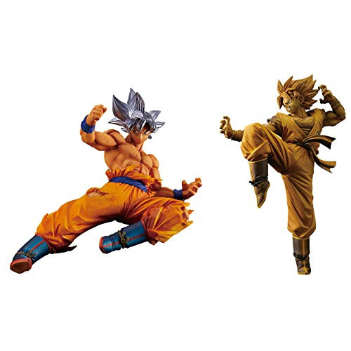Dragon Ball Super 10106_10107 Banpresto DBS FES!! Vol. 8 Figure - Ultra Instinct Son Goku Silver and Super Saiyan Son Goku Gold, Brown (Pack of 2) Dragon Ball Super 10106_10107 Banpresto DBS FES!! Vol. 8 Figure - Ultra Instinct Son Goku Silver and Super Saiyan Son Goku Gold, Brown (Pack of 2)