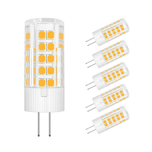 ZHENMING 12V G4 LED Bulb JC Bi-Pin Base Light Bulbs 3W AC/DC 12V 20W-40W T3 Halogen Bulb Replacement Landscape Bulbs Warm White 3000k - Pack of 5