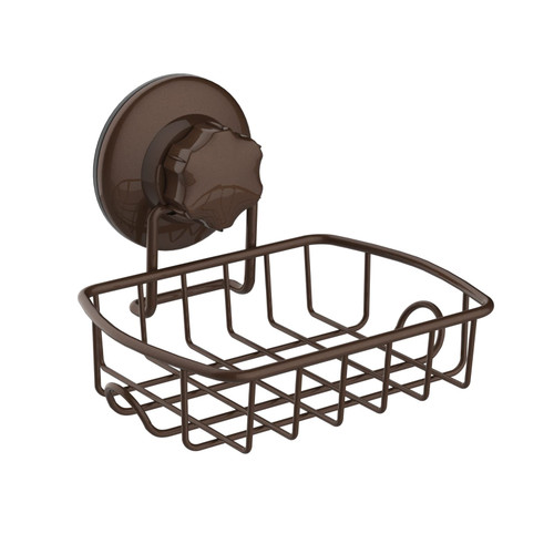 SANNO Suction Cup Soap Holder with Hooks, Soap Dish Saver Tray Bar Soap Sponge Holder for Shower Wall, Bathroom, Tub and Kitchen Sink Bronze SANNO Suction Cup Soap Holder with Hooks, Soap Dish Saver Tray Bar Soap Sponge Holder for Shower Wall, Bathroom, Tub and Kitchen Sink Bronze