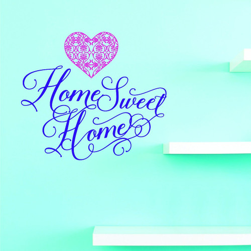 Design With Vinyl JER 1509 2 Wall Decal Sweet Home 14X28 As Seen, 14" x 28"