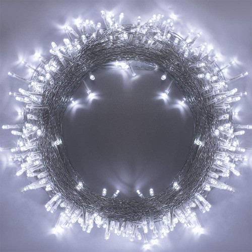 Christmas Cool White String Lights 320 LED 32M 105Ft, 8 Modes Memory Function Twinkle Lights Indoor Outdoor Decoration Waterproof End to End Expandable Fairy Light for Patio Wall Party Wedding Pub