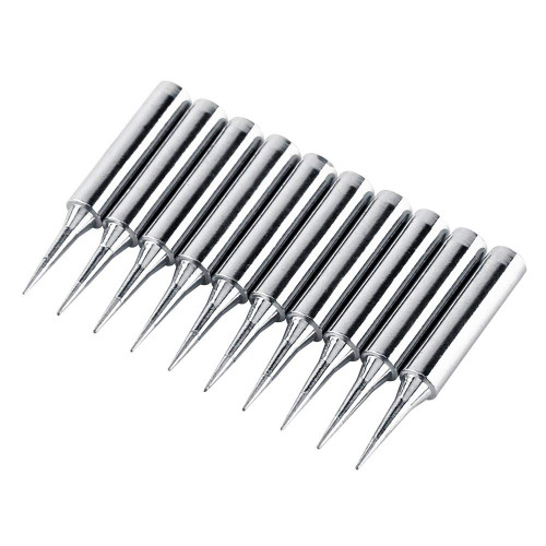 10Pcs 900M-T Sharp Soldering Tips, Soldering Copper Tips for 936, 937 Soldering Station, Soldering Gun Station Tool