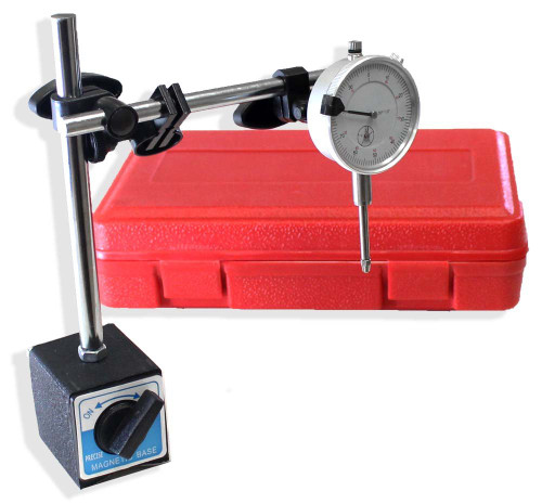 Precise 1" - 0.001 Increment Dial Indicator with On/Off Magnetic Base