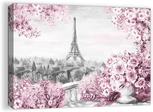 Paris Eiffel Tower Wall Decor for Bedroom Canvas Wall Art Paris Theme Pink Girls Room Wall Decor Bathroom Modern Framed Painting Pictures Wall Decor Artwork for Walls Home Wall Decoration Size 12x15 Paris Eiffel Tower Wall Decor for Bedroom Canvas Wall Art Paris Theme Pink Girls Room Wall Decor Bathroom Modern Framed Painting Pictures Wall Decor Artwork for Walls Home Wall Decoration Size 12x15