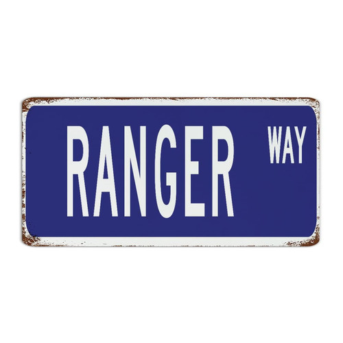 Autravelco Customized Metal Signs Ranger Room Decor for Men Tin Signs for Office Bathroom Gate Profession Way Series Gift Art Poster Gift for House 6x12 Inch