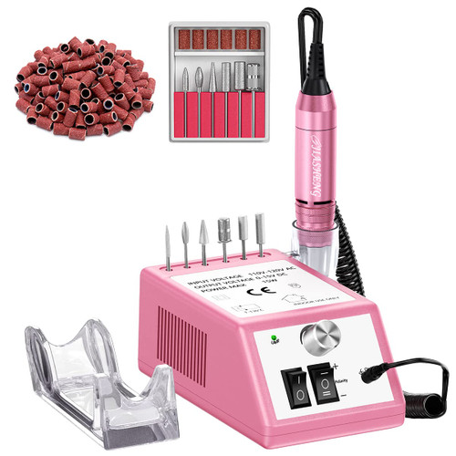 Jiasheng Electric Nail Drill, 30000rpm Professional Nail Drill Machine, Compact Electrical Nail File Kit for Acrylic Gel Nails Efile Drill for Manicure and Pedicure Salon Use Jiasheng Electric Nail Drill, 30000rpm Professional Nail Drill Machine, Compact Electrical Nail File Kit for Acrylic Gel Nails Efile Drill for Manicure and Pedicure Salon Use