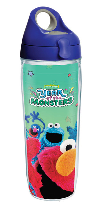 Tervis Sesame Street Made in USA Double Walled Insulated Tumbler Travel Cup Keeps Drinks Cold & Hot, 24oz Water Bottle, Year of the Monsters