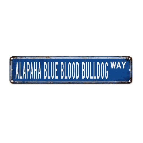 Alapaha Blue Blood Bulldog Metal Tin Sign Wall Plaque Alapaha Blue Blood Bulldog Gift Rustic Porch Signs Dog Mom Pet Men Cave Bar Decor Metal Tin Sign Street Signs For Laundry Room Porch Workshop
