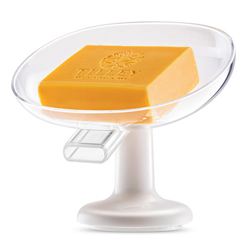 LEVERLOC Soap Bar Holder Soap Dish for Shower Suction Cup Wall Mounted NO-Drilling Self Draining Removable Waterproof Strong Vacuum Suction Bar Sponge Holder for Bathroom Bathtub Kitchen Sink LEVERLOC Soap Bar Holder Soap Dish for Shower Suction Cup Wall Mounted NO-Drilling Self Draining Removable Waterproof Strong Vacuum Suction Bar Sponge Holder for Bathroom Bathtub Kitchen Sink