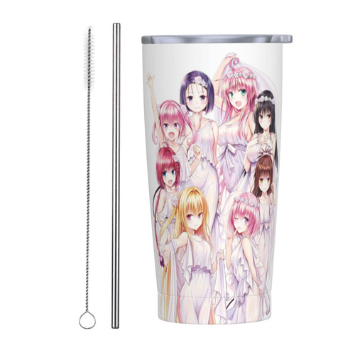 HEMBES To Love Ru Coffee Mug Insulated Travel Mugs Stainless Steel Portable Car Office Classic Tea Cup