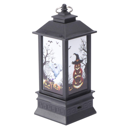 PartyKindom Bar LED Lamp Light Decor Novel Storm Lantern Without Battery (Pumpkin) Halloween for Halloween Party