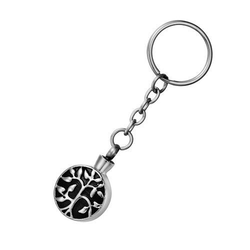 FCZQD Life Tree Urn Jewelry Memorial Keychain Stainless Steel Urn Pendant Cremation Keychain for Ashes FCZQD Life Tree Urn Jewelry Memorial Keychain Stainless Steel Urn Pendant Cremation Keychain for Ashes