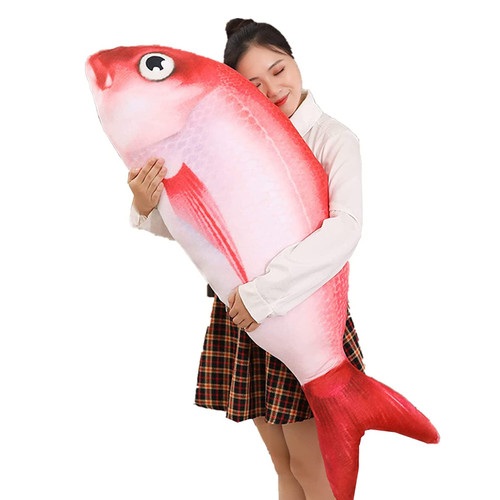 XIYUAN 3D Giant Soft Fish Cushion Pillow Fish Pillow Plush Pillow Stuffed Toy Throw Pillow for (31.5 inches / 80 cm) Used for Home Decoration Gifts