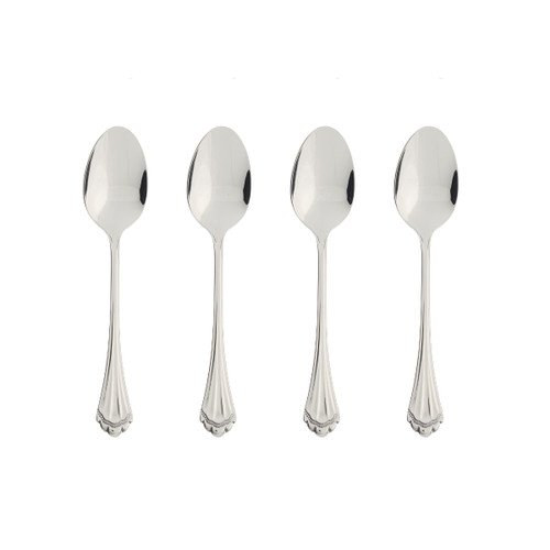 Oneida Marquette Fine Flatware Teaspoons, 0.15 LB, Metallic