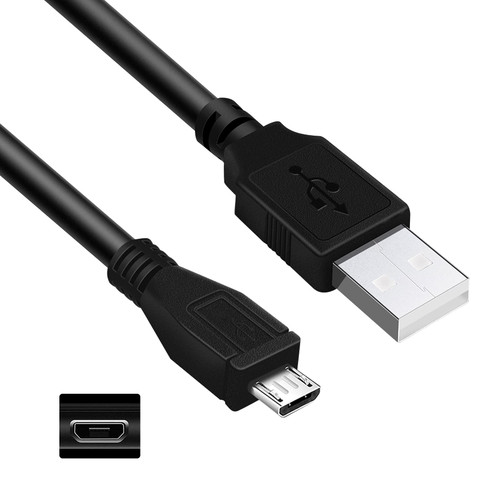 Inovat Replacement Micro USB 2.0 PC Computer Sync Data Power Charger Cable Cord for SanDisk Sansa Clip Zip SDMX22 MP3 Player, 3Ft