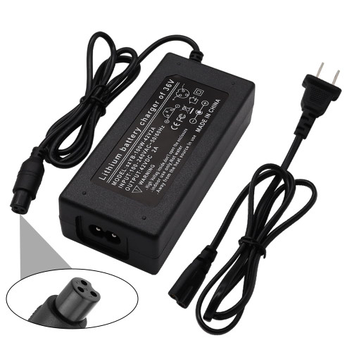 Dianrui 42V 2A Battery Charger 8mm Mini 3-Prong Connector Universal Power Adapter Bike Electric Charger for 36V Battery K1-054 Dianrui 42V 2A Battery Charger 8mm Mini 3-Prong Connector Universal Power Adapter Bike Electric Charger for 36V Battery K1-054