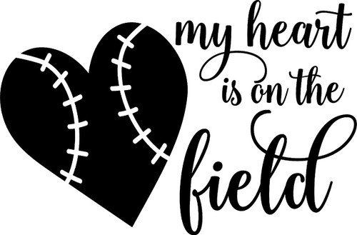 Car Sticker My Heart is On The Field Heart Baseball Sports Love Car Window Decal Sticker White 7 Inch Car Sticker My Heart is On The Field Heart Baseball Sports Love Car Window Decal Sticker White 7 Inch