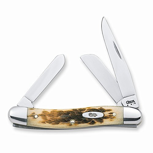 Case Medium Amberbone CV Stockman Pocket Knife