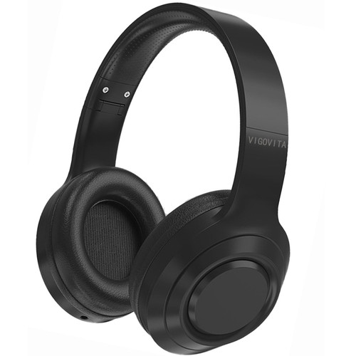 VIGOVITA Bluetooth Headphones Wireless Over Ear,Wireless 5.3 Headphones with Microphone,with Deep Bass Foldable Lightweight Headset,HiFi Stereo Sound for Travel Work Laptop Cellphone PC (Black) VIGOVITA Bluetooth Headphones Wireless Over Ear,Wireless 5.3 Headphones with Microphone,with Deep Bass Foldable Lightweight Headset,HiFi Stereo Sound for Travel Work Laptop Cellphone PC (Black)